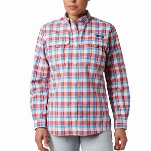 Columbia PFG Super Bahama™ Långärmad Tröja Dam Blå/Vita/Röda (BSQXE2571)